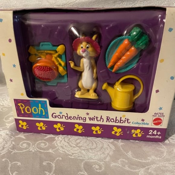 1990s Pooh Gardening with Rabbit Coll. Set NWOT - Picture 2 of 7